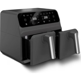 Resim Blaupunkt D7800 Taste Master Çift Hazneli Dokunmatik 4+4 Litre Air Fryer Fritöz 1700W Siyah 