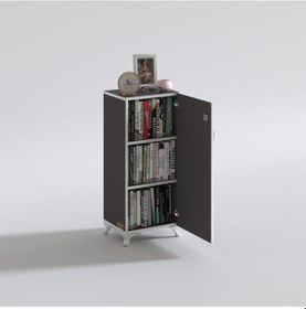 Resim Kenzlife mutfak dolabı zehra 108*030*032 gri kilitli ayaklı banyo evrak ofis kitaplık ayakkabılık kiler 