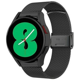 Resim Samsung Galaxy Uyumlu Watch4 40mm / 44mm Paslanmaz Çelik Milan Tokalı Saat Kordonu 