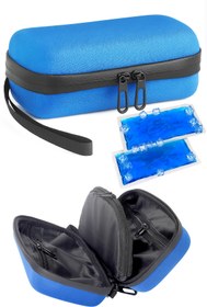 Resim Arnee İnsülin Taşıma Çantası Soğuk İlaç Taşıma Çantası 2 Adet Soğuk Jel Mavi 