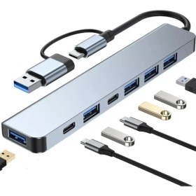 Resim Renas Store Byl 221 Support 7 In 1 Type-C USB Çevirici 