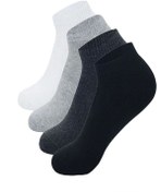 Resim Black Arden Socks 8 Çift Düz Siyah Beyaz Gri Lacivert Füme Renklerden Oluşan Spor Patik Çorap Bla.crow.221 