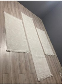 Resim Dinarsu Halı Nepal Delüks Akrilik Yatak Odası Seti+krem Renk 