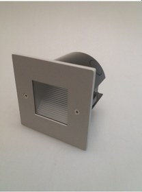 Resim Asimetrik 1W Led Duvar Gömme Armatür Gri 