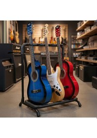 Resim Lastvoice Gtr-03 Mağaza Tipi 3'Lü Üçlü Gitar Standı Sehpası 