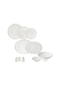 Resim Jumbo 60 Parça Star Yemek Takımı Gold Altın - Beyaz 