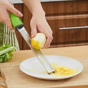 Resim 1 adet Çelik Çok Amaçlı Rendeleme, Elma Rendesi, Peynir Rendesi, Zencefil Parçalayıcı, Sebze ve Sarımsak için Mutfak Aracı 