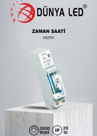 Resim DÜNYA LED Hs.2701 Otomat Tipi Zaman Saati Kolay Montaj Ve Kullanım 