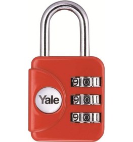 Resim Yale Geniş Tip Mini Şifreli Asma Kilit - Kırmızı - Blister - YP1/28/121/1 