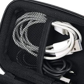 Resim Khanka Anker Powerbank PowerCore 10000 mAh 10000 mAh için sert çanta koruyucu kılıf küçük ve hafif harici akü kompakt şarj cihazı kılıfı (siyah) 