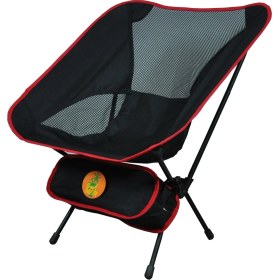 Resim Pratik Hafif Kamp Plaj ve Balıkçı Sandalyesi Kırmızı Çizgili BQ110 Red 