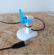 Resim İLGİNÇ ÜRÜNLER MARKETİ Mini Usb Fan Vantilatör Masaüstü Serinletici Yaz İçin Hediyelik Vantilatör Fan 