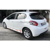 Resim Peugeot 208 Yan Marşpiyel - Plastik - Parlak Siyah 