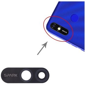 Resim Tecno Uyumlu Spark 4 Lite KC8S Arka Kamera Camı Lensi (Çıtasız Cam) 