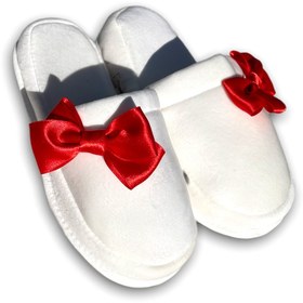 Resim AngelButik Kırımızı Detaylı Lohusa Terliği 