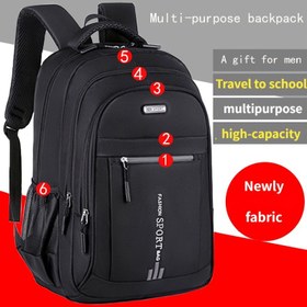 Resim Erkekler için Dayanıklı, Ergonomik, Sessiz Askılar, Yansıtıcı Güvenlik Şeritleri, Dizüstü Bilgisayar Uyumlu, Çok Amaçlı Günlük Seyahat Çantası, Spor Stili, Günlük Seyahat Çantası | Ergonomik Askılar | Yansıtıcı Şeritler, Dizüstü Bilgisayar Çantası 