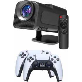 Resim Zero Land Zeroshop Çift Kollu Game Box Projeksiyon Cihazı Kumandalı Android Tv Dahili Hoparlör 