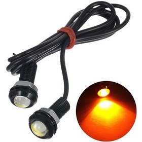 Resim Kartal Gözü Ayna Altı Led Gündüz Ledi Turuncu Turuncu 