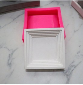 Resim Saksı Altı Silikon Beton Kalıp - Kare 