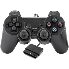 Resim Veri Kurbağa Kablolu Tak Ve Çalıştır İçin Ps2 Çift Tieşim Joystick Denetley Black 1pcs 