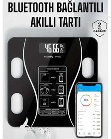 Resim Nm-store Akıllı Tartı Bluetooth Bağlantılı Yağ Ölçebilen Tartı Yeni Nesil 
