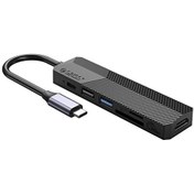 Resim Type-C Bağlantılı PD55W 2 USB Portlu HDMI Type-C TF/SD Siyah Docking Station Orico