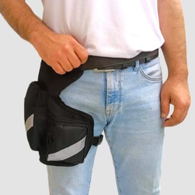 Resim Lederax Su Geçirmez Bacak ve Bel Çantası Erkekler Için LD492 - Siyah 