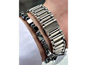 Resim Bentini Erkek Kol Saati - Otomatik Mekanizma, Takvimli, Çelik Kasa & Kordon, Su Geçirmez, 2 Yıl Garantili 