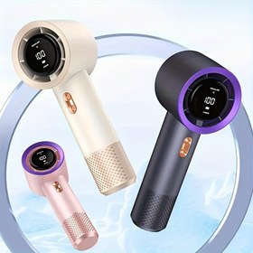 Resim FJB Taşınabilir El Tipi Turbo Fan, 1-199 Ayarlanabilir Hız, Dijital Ekran, 3000mAh Şarj Edilebilir Pil, ABS Malzeme, Giyilebilir Kişisel Fan, Açık Hava, Ev, Seyahat, Ofis Kullanımı, Açık Hava Kullanımı Fanı | Şık Parlak Bitiş | Dayanıklı Tasarım Fanı 