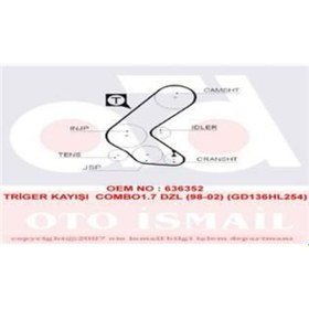 Resim GATES 5193XS TRIGER EKSANTRIK KAYISI COMBO 93- 1.7 DTI 136x254 