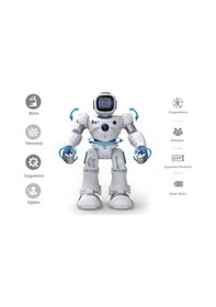 Resim İnteraktif Şarjlı Akıllı Robot Uzaktan Kumandalı - Mavi Su Dünyası 