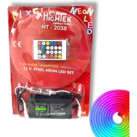 Resim Hightek HT-2038 IP65 12VOLT Pixel Neon LED Kumanda Adaptör Set 