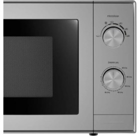 Resim Arçelik Md 674 S Silver 20 Litre Kapasiteli 700 W Mikrodalga Fırın Mekanik Kontrol Paneli 