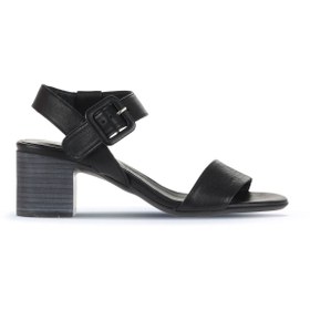 Resim Bueno Shoes Siyah Deri Kadın Topuklu Sandalet 01wa2805 