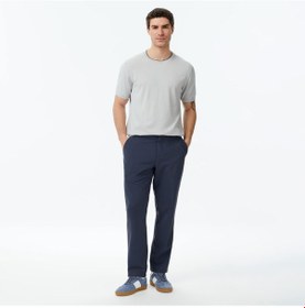 Resim Nautica Erkek Lacivert Regular Fit Su İtici Pantolon Düz P57219t Lacivert 