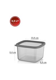 Resim 42'li Set Premium Saklama Kabı Şeffaf - Gri 