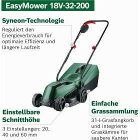Resim Braventa Collection Easymower 18V-32-200 (Solo) Akülü Çim Biçme Makinesi 