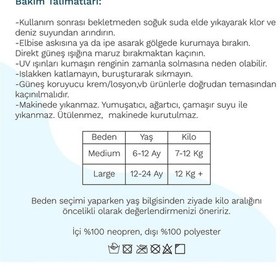 Resim Owlishop Owli Swimwarm Üşütmeyen Bebek Mayosu Mavi 