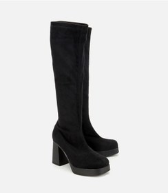 Resim Hotiç Kadın Siyah Streç Kalın Tabanlı Yüksek Topuklu Çizme 01cıh315190a100 01cıh315190a100 Siyah 
