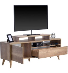 Resim Adore Retro Wide Tori Kapaklı Çekmeceli Tv Sehpası 