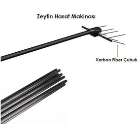 Resim Zeytin Hasat Makinası Karbon Fiber Düz Çubuk - 5 Mm 10 Adet 