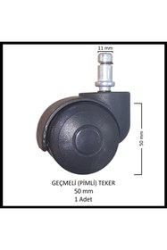 Resim Adilon Ofis, Koltuk Sandalye Tekerleği 50 Mm Pimli Koltuk Sandalye Tekerleği 50 Mm Pimli 