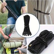 Resim 5 Adet Ağır Hizmet Tipi Kancalı Lastik Bağlama Kayışı - Ultra Güvenli, Dayanıklı ve Paslanmaz Kamp, Havuz Örtüsü, Çadır, Karavan, Bahçe için Çok Amaçlı Dış Mekan Kullanımı, Kamp Ekipmanları, Hava Koşullarına Dayanıklı, Germe Kayışları, Karavan Sahipleri İçin 