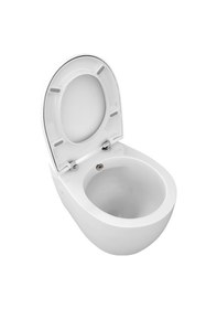 Resim İsvea Sentimenti Kanalsız Asma Klozet + Yavaş Kapak 