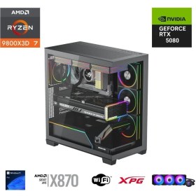 Resim Eternal Power Ryzen 7 9800X3D 32GB Ddr5 2tb M.2 Rtx 5080 X870 Wıfı 1000W 360M 