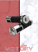 Resim Motofy Motosiklet Modifiye Elcik Takımı - Gaz Kolu Gri 
