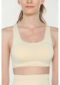 Resim Elite Life Geniş Askılı Kadın Destekli Sporcu Büstiyer Ten Sütyen 777 Açık Kahverengi 