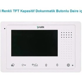 Resim 4.3 İnç Dijital Renkli Tft Dokunmatik Butonlu Daire İçi Monitör 