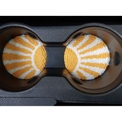 Resim hobivarisler Punch nakışı car coaster / araba bardak altlığı / araba aksesuar 