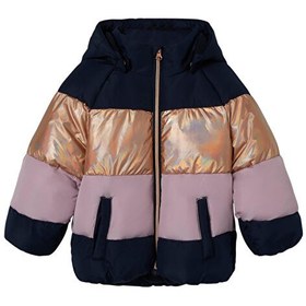 Resim Name İt Lacivert Kız Bebek Mont NMFMILLE PUFFER JACKET BLOCK FOIL 